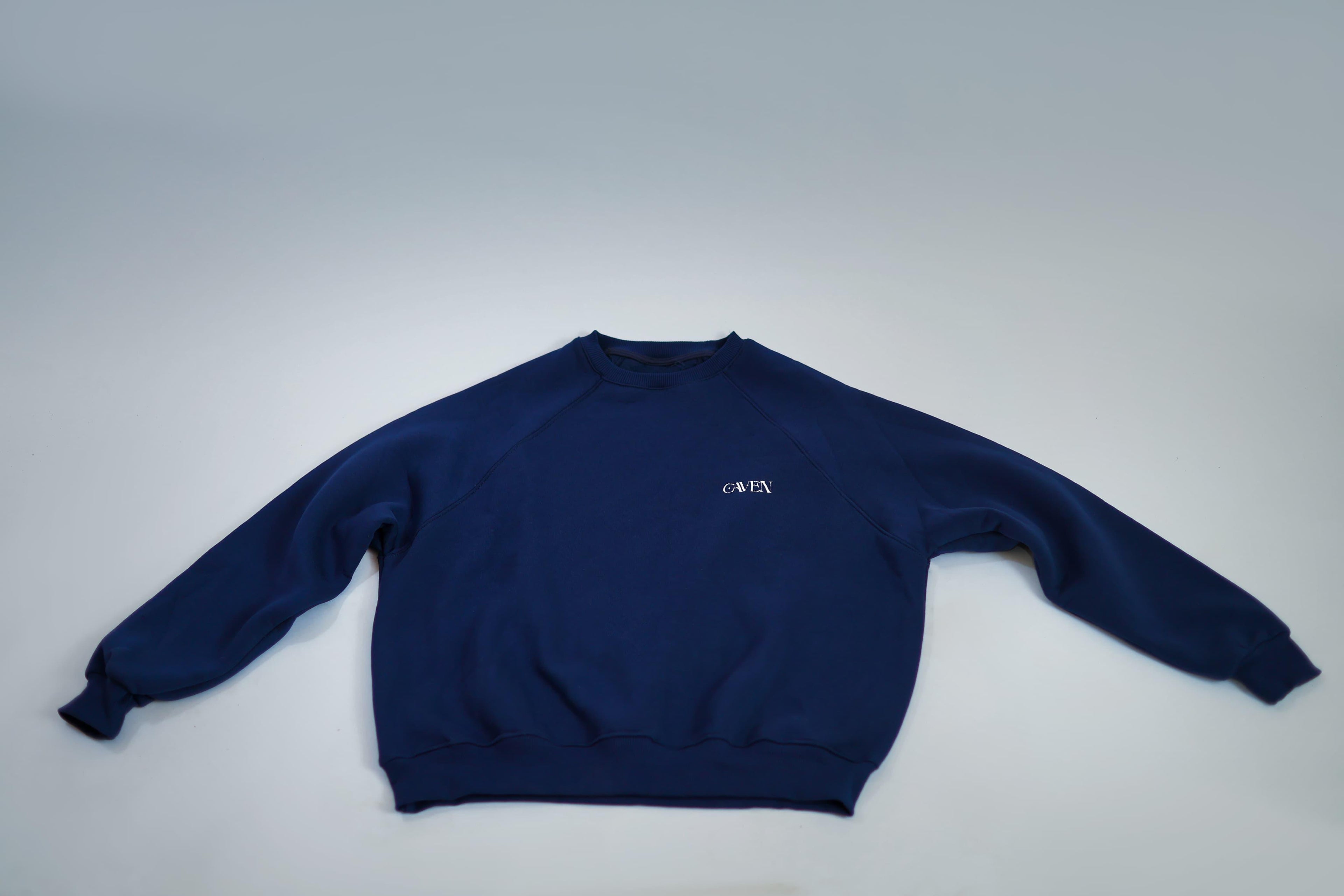 Boxy Crewneck- Navy